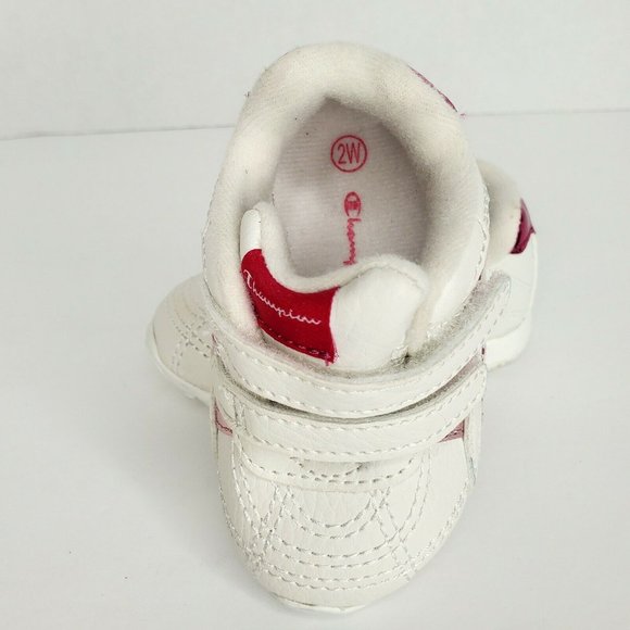 Champion Toddler Baby Girls White Pink Sneakers - Picture 5 of 6